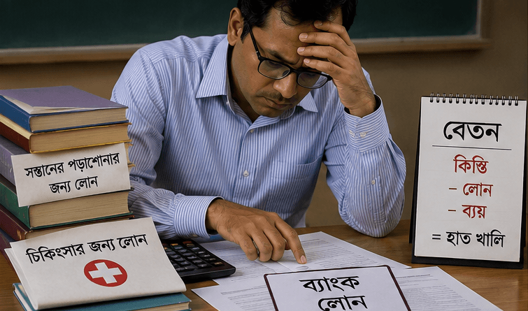 প্রাথমিক শিক্ষকদের ঋণের বোঝা