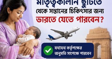 মাতৃত্বকালীন ছুটিতে থাকা শিক্ষিকা কি সন্তানের চিকিৎসার জন্য ভারতে যেতে পারবেন?
