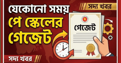 যেকোনো সময় পে-স্কেলের গেজেট