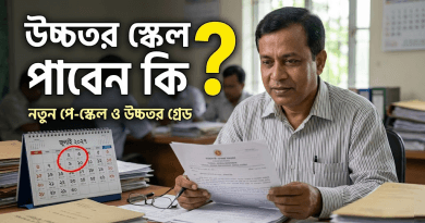 নতুন পে-স্কেল ও উচ্চতর গ্রেড প্রাপ্তি