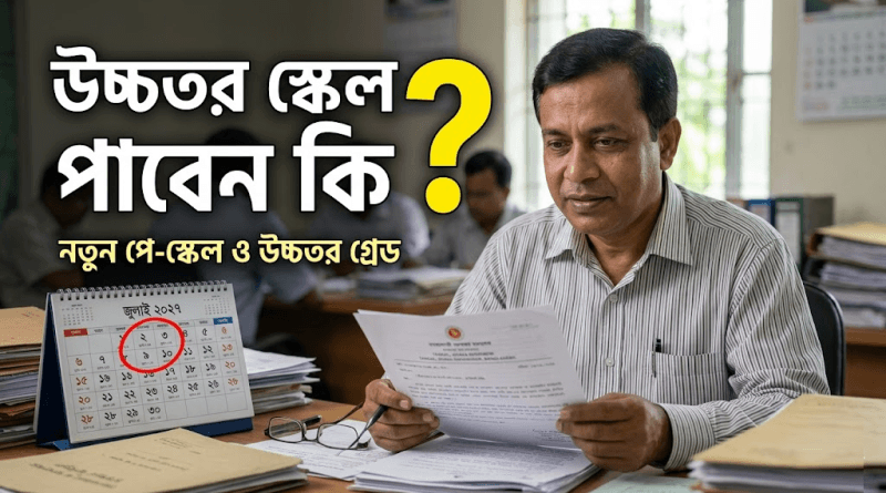 নতুন পে-স্কেল ও উচ্চতর গ্রেড প্রাপ্তি