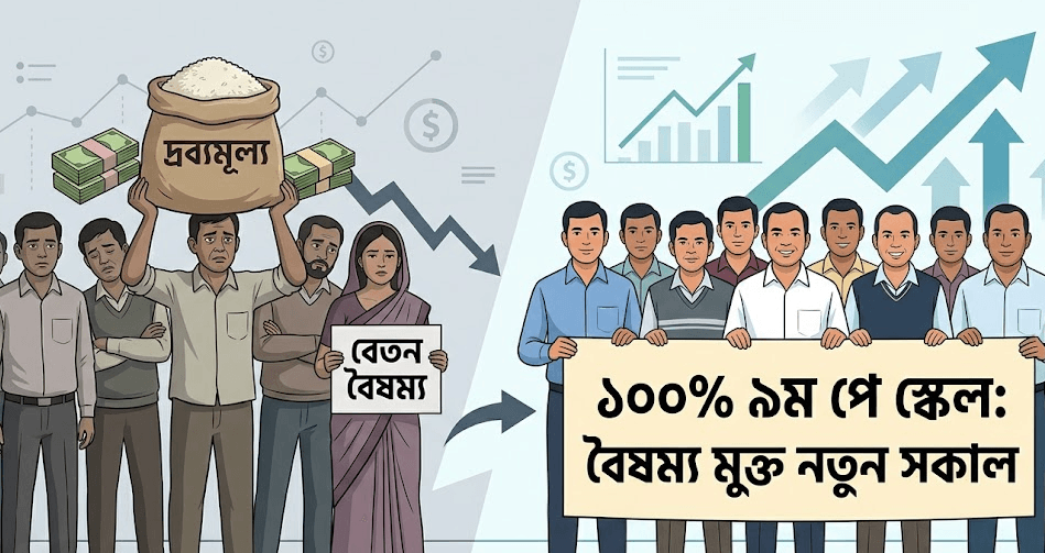 ১১-২০ তম গ্রেডের কর্মচারীদের ৯ম পে স্কেল বাস্তবায়ন
