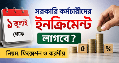 ১ জুলাই থেকে সরকারি কর্মচারীদের ইনক্রিমেন্ট ২০২৬