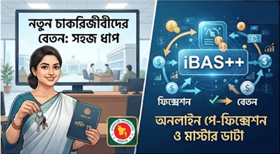 আইবাস++ (iBAS++) এ নতুন সরকারি চাকরিজীবীদের বেতন পাওয়ার নিয়মাবলী