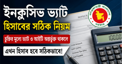 ইনক্লুসিভ ভ্যাট-আয়কর হিসাব নিয়ে বিভ্রান্তি দূর