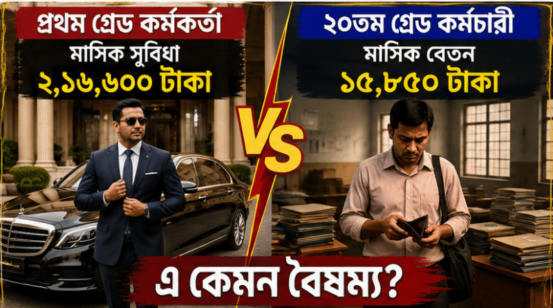 সরকারি চাকরিতে চরম বেতন বৈষম্য!