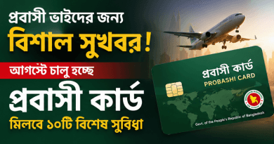 আগস্টে পরীক্ষামূলক উদ্বোধন, আসছে ‘প্রবাসী কার্ড