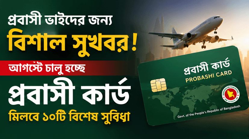 আগস্টে পরীক্ষামূলক উদ্বোধন, আসছে ‘প্রবাসী কার্ড