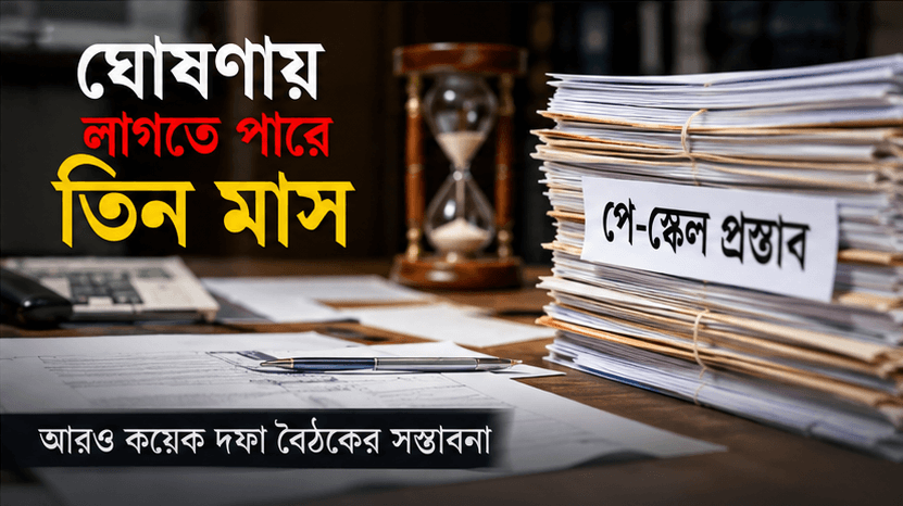 সরকারি চাকরিজীবীদের নতুন পে-স্কেল ঘোষণা পিছিয়ে যাচ্ছে