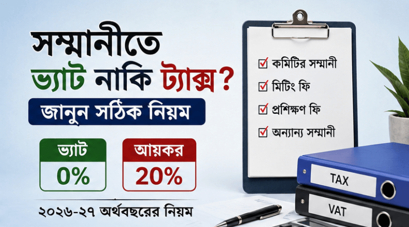 উৎসে কর ২০%, ভ্যাট কর্তন হবে কি না?