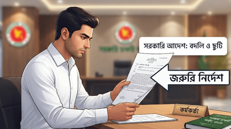 ছুটি শেষে আগের কর্মস্থলে যোগদান করেই নিতে হবে রিলিজ