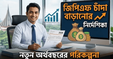 জিপিএফ চাঁদার পরিমাণ পরিবর্তন করবেন যেভাবে (নমুনা আবেদনসহ)