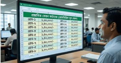 ৯ম পে স্কেল কাঠামো ২০২৬