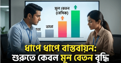 চূড়ান্ত পর্যায়ে নবম পে-স্কেল