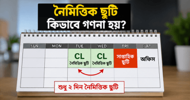 যা বলছে সরকারি চাকরির ছুটির বিধান