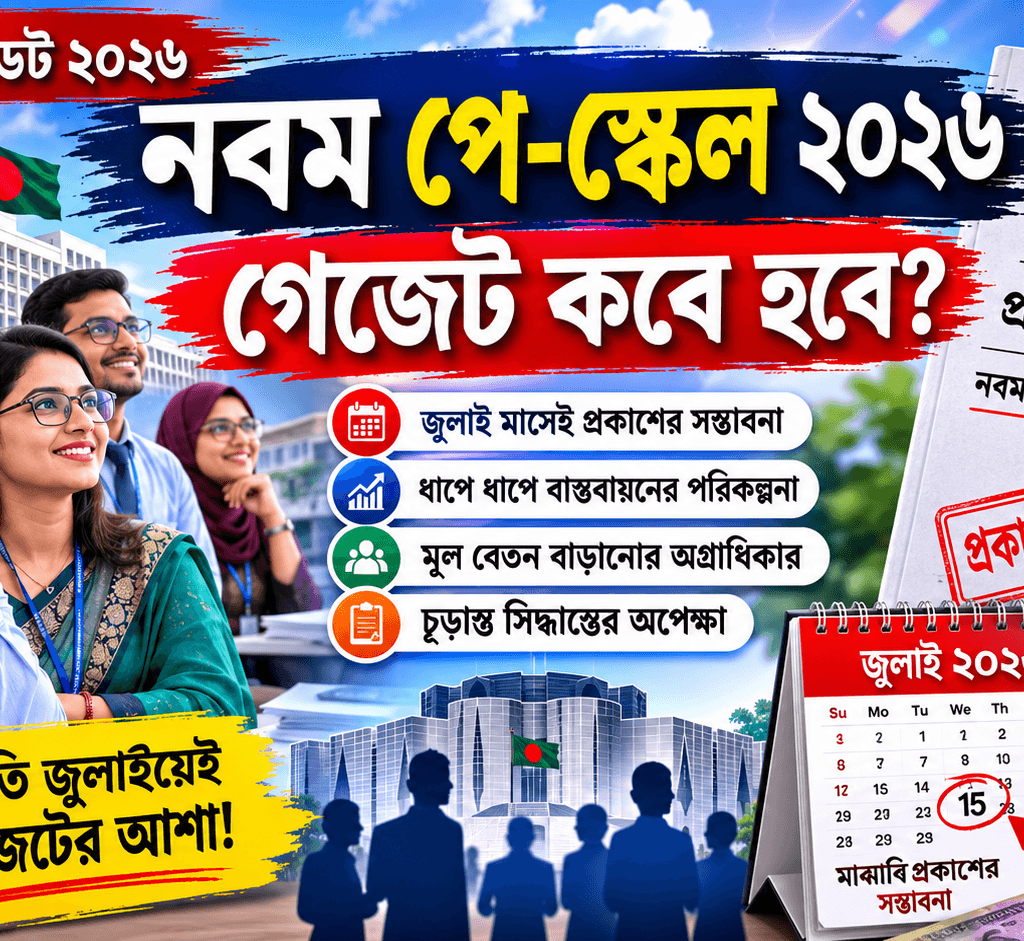 ৯ম পে স্কেলের সর্বশেষ নিউজ ২০২৬