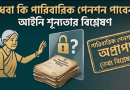 শতভাগ পেনশন সমর্পণকারী কর্মচারীর অকাল মৃত্যু