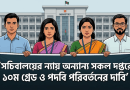 সচিবালয়ের ন্যায় অন্যান্য দপ্তরের পদবি পরিবর্তন