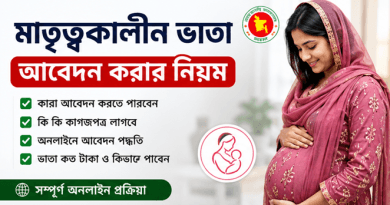 মাতৃত্বকালীন ভাতা আবেদন ২০২৬