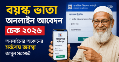 বয়স্ক ভাতা অনলাইন আবেদন চেক ২০২৬
