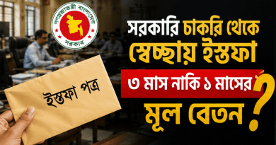 ৩ মাস নাকি ১ মাসের মূল বেতন—প্রকৃত নিয়ম কী?