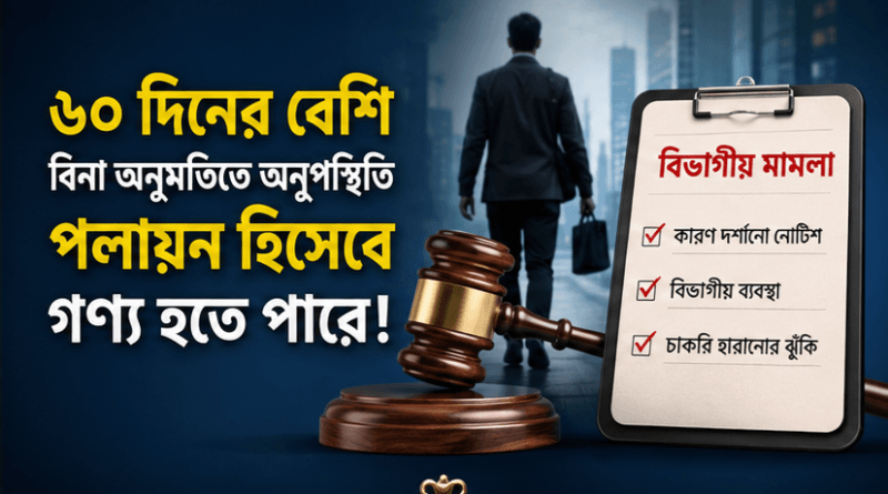 ১২ মাস কর্মস্থলে অনুপস্থিত থাকার পর কি চাকরিতে ফেরা যাবে?