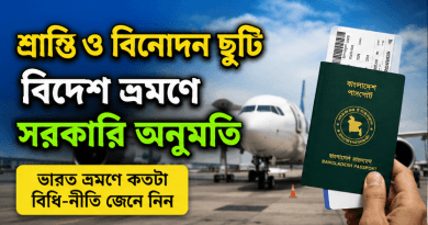 শ্রান্তি ও বিনোদন ছুটি কি বহিঃবাংলাদেশ ছুটিতে রূপান্তর করা যায়?