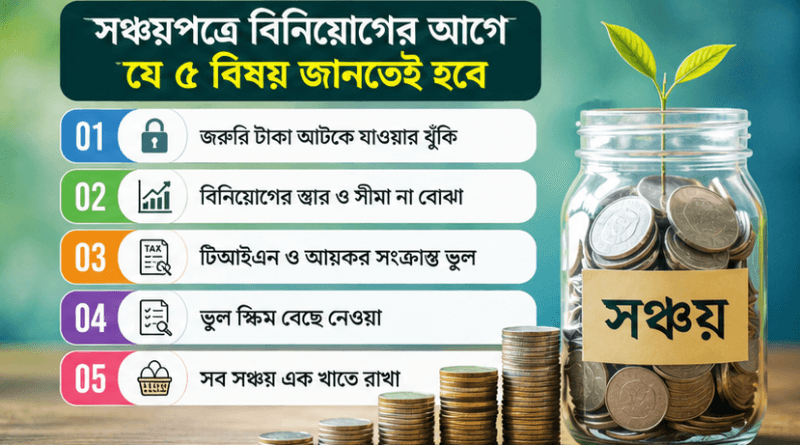 সঞ্চয়পত্রে বিনিয়োগের আগে যে ৫ বিষয় না জানলেই বিপদ
