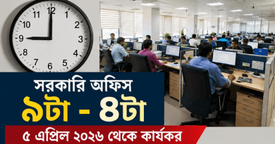 সরকারি অফিস ৯টা–৪টা