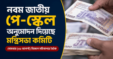 নবম জাতীয় পে-স্কেলে অনুমোদন