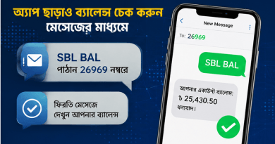 সোনালী ই-ওয়ালেটে ঘরে বসেই ব্যাংক ব্যালেন্স চেক