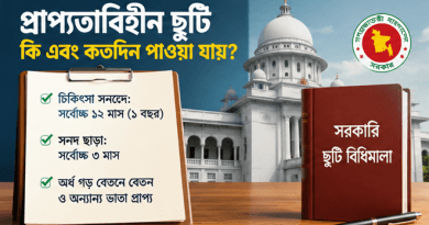 প্রাপ্যতাবিহীন ছুটিতে (Leave Not Due) পুরো আগস্ট কাটালে বেতন কীভাবে হবে?