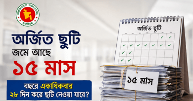 ১৫ মাস অর্জিত ছুটি জমা থাকলে বছরে একাধিকবার ২৮ দিনের ছুটি নেওয়া যাবে?