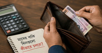 মাসের মাঝামাঝিতেই পকেট ফাঁকা—বাকি দিনগুলো কীভাবে চলবে?মাসের মাঝামাঝিতেই পকেট ফাঁকা—বাকি দিনগুলো কীভাবে চলবে?