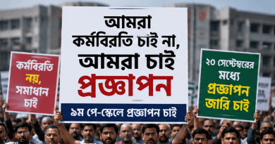 ‘আমরা কর্মবিরতি চাই না, আমরা চাই প্রজ্ঞাপন’