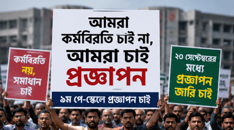 ‘আমরা কর্মবিরতি চাই না, আমরা চাই প্রজ্ঞাপন’
