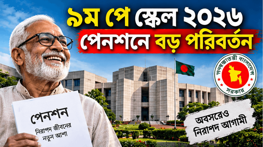 ৯ম পে স্কেল ২০২৬: সর্বনিম্ন পেনশন কত হবে