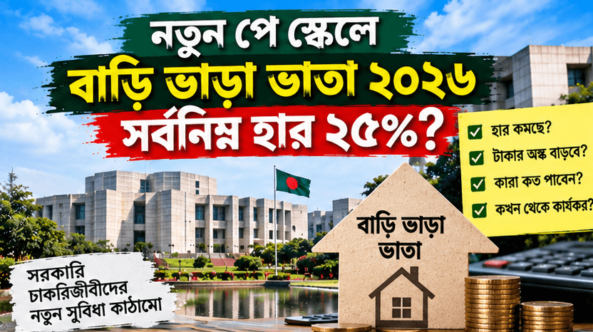 নতুন পে স্কেলে বাড়িভাড়া ভাতা