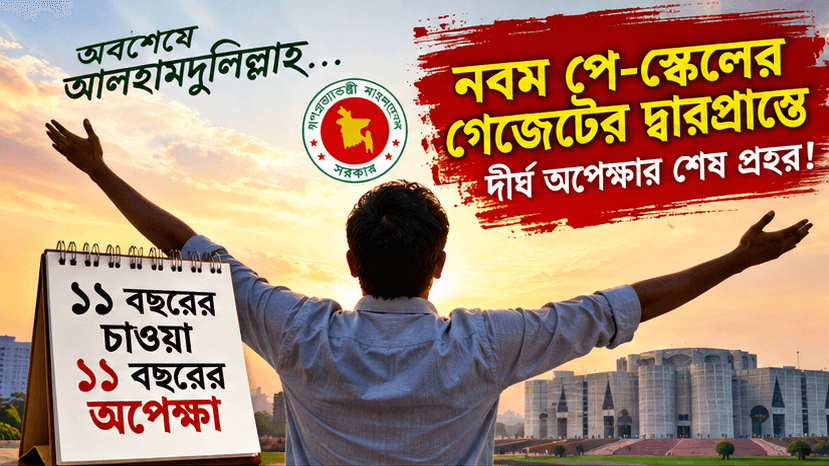 ১১ বছরের অপেক্ষার পর পে-স্কেলের দ্বারপ্রান্তে সরকারি কর্মচারীরা