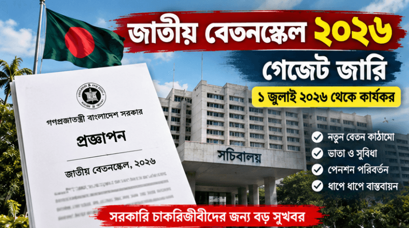 অবশেষে পে-স্কেলের পূর্ণাঙ্গ গেজেট