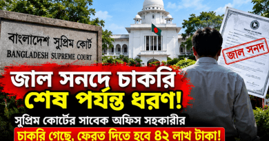 জাল সনদে সুপ্রিম কোর্টে চাকরি: ১৯ বছরের বেতন-ভাতা ৪২ লাখ টাকা ফেরতের নির্দেশ