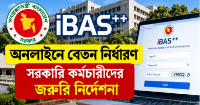iBAS++-এ অনলাইনে বেতন নির্ধারণ