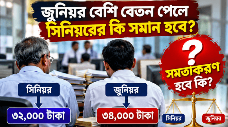 নতুন পে স্কেলে বেতন সমতাকরণ