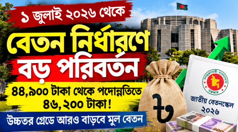 ১ জুলাই ২০২৬ থেকে বেতন নির্ধারণে বড় পরিবর্তন