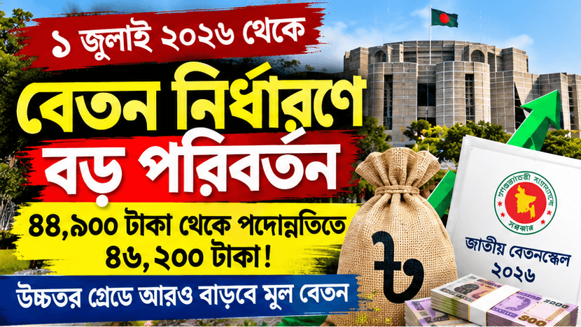 ১ জুলাই ২০২৬ থেকে বেতন নির্ধারণে বড় পরিবর্তন