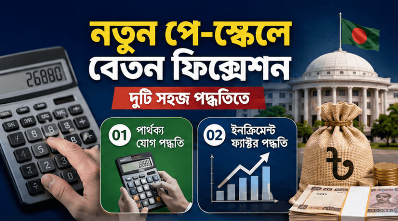 নতুন পে-স্কেলে সরকারি কর্মচারীদের বেতন ফিক্সেশন