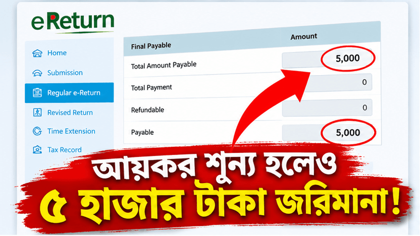 রিটার্নে গাফিলতি করলে বিপাকে টিআইএনধারীরা