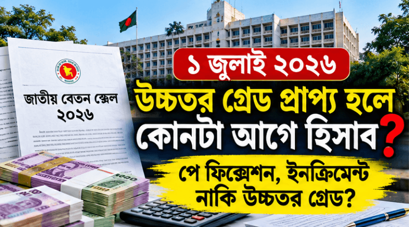 ১ জুলাই ২০২৬ উচ্চতর গ্রেড প্রাপ্য হলে আগে কী হবে