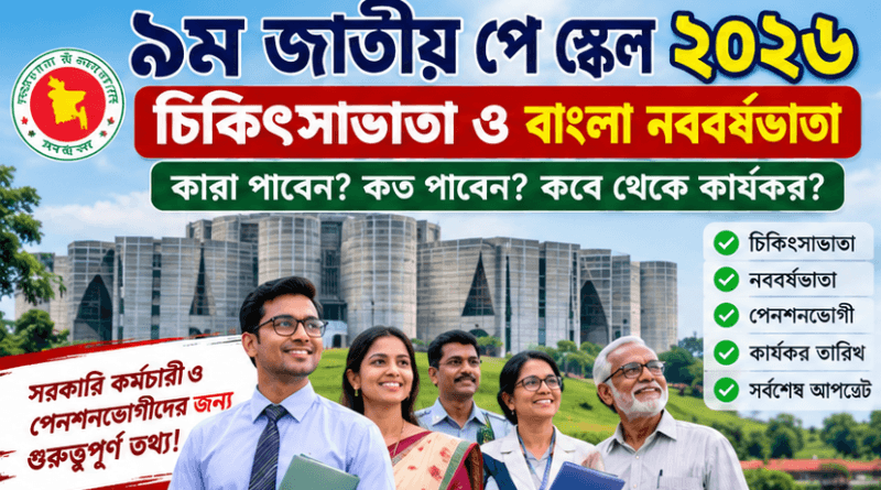 নবম জাতীয় পে স্কেলে চিকিৎসা ও নববর্ষভাতা নিয়ে নতুন তথ্য
