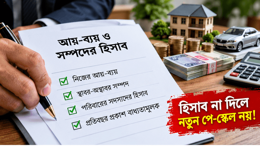 সম্পদের হিসাব না দিলে নতুন পে-স্কেল নয়